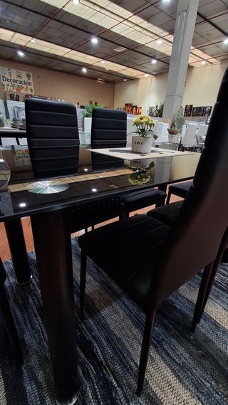 Mesa Comedor Cristal Templado 110cm