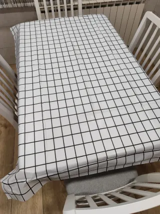 Mantel Cuadros Blanco y Negro Nuevo estrenar