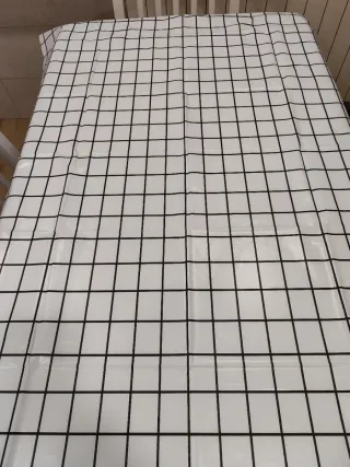 Mantel Cuadros Blanco y Negro Nuevo estrenar