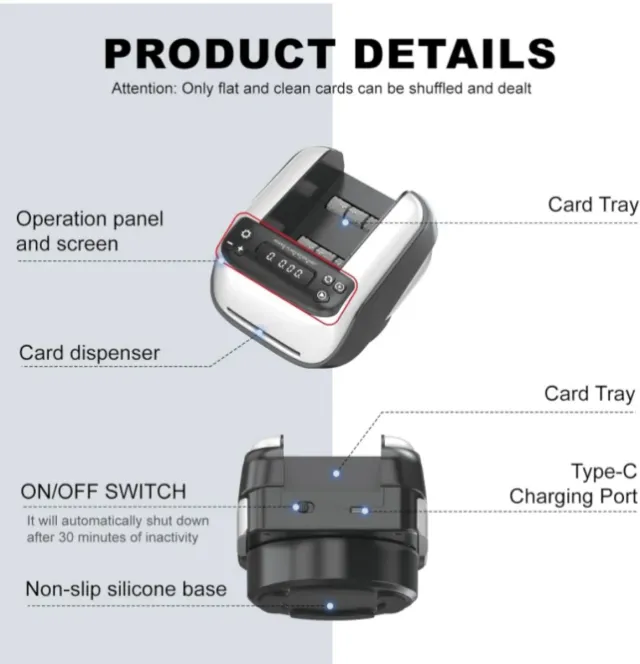 Repartidor de Cartas Automático Giratorio