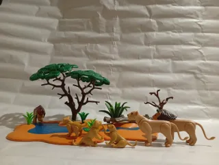 Playmobil Lote Safari Leones y Paisaje