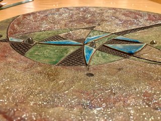 Piatto da appendere ceramica Raku