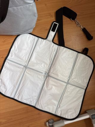 Bolsa Carro Bebé Gris con cambiador portátil