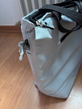 Bolsa Carro Bebé Gris con cambiador portátil