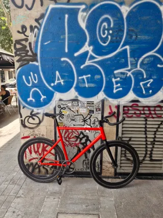 Bicicleta Fixie SantaFixie Raval Roja