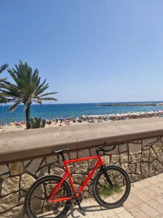 Bicicleta Fixie SantaFixie Raval Roja