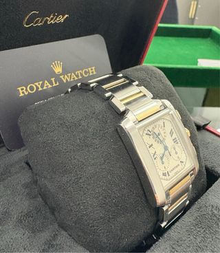 Cartier Tank Francaise Chrono oro y acero