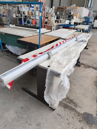 Tenda da sole 4.30m rosso/bianco