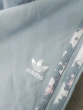 Mallas Adidas Talla 38 Azul y Plateado