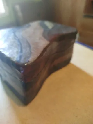 Caja decorativa imitación piedra