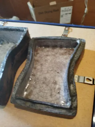 Caja decorativa imitación piedra