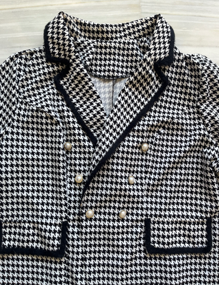 Blazer chaqueta pata de gallo elegante