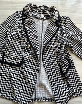 Blazer chaqueta pata de gallo elegante