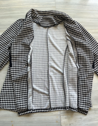 Blazer chaqueta pata de gallo elegante