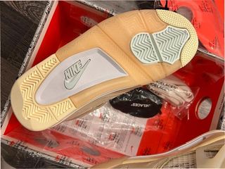 Jordan 4 Retro Off-White Sail Talla 45