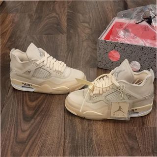 Jordan 4 Retro Off-White Sail Mujer 37.5