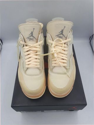 Jordan 4 Retro Off-White Sail Donna Taglia 47