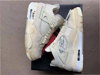 Jordan 4 Off-White Sail Donna Taglia 36