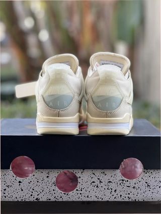 Jordan 4 Off-White Sail Donna Taglia 36