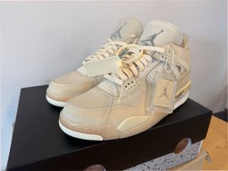 Jordan 4 Retro Off-White Sail Donna Taglia 45