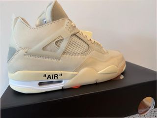 Jordan 4 Retro Off-White Sail Donna Taglia 45