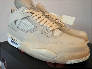 Jordan 4 Retro Off-White Sail Donna Taglia 45