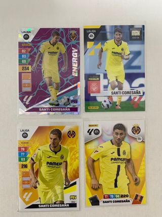 4 Cromos Panini La Liga Santi Comesaña