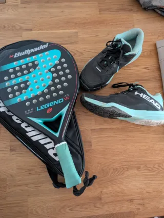Pala Bullpadel y Zapatillas Head