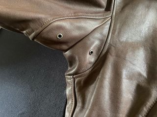 Bomber aviatore vintage vera pelle marrone