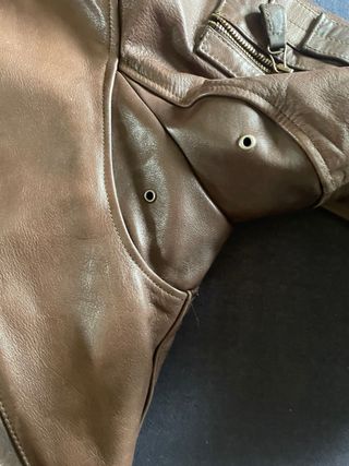 Bomber aviatore vintage vera pelle marrone