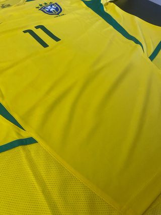 Camiseta Brasil 2002 Ronaldinho Talla M