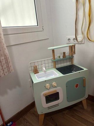 Cocinita de madera estilo vintage