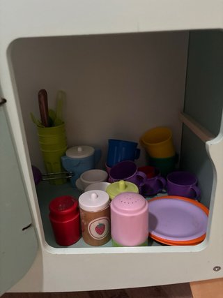 Cocinita de madera estilo vintage