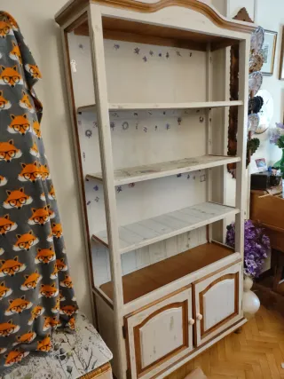 Librería Alacena Madera y Cristal
