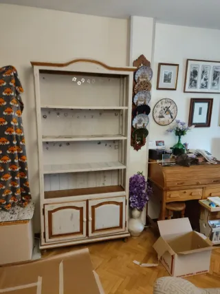 Librería Alacena Madera y Cristal