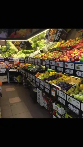 Cartel de precio frutería