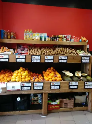 Cartel de precio frutería