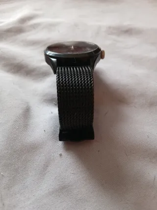 Reloj Lotus Negro y Cobre