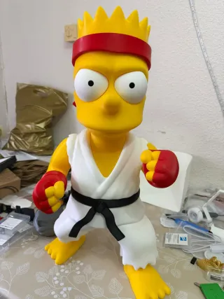 Figura Bart Simpson Street Fighter 60cm