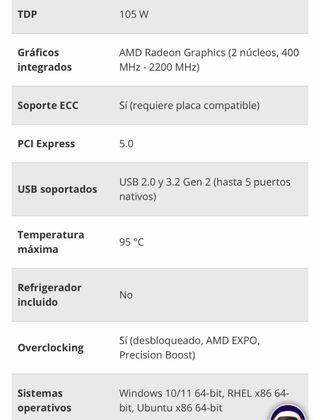Procesador AMD Ryzen 5 7600X