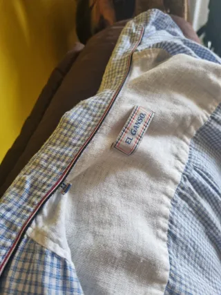 Camisa Ganso Azul Cuadros Talla M