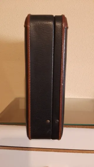 Maletín ejecutivo piel negro y marrón