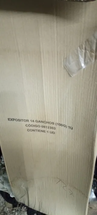 Expositor para bolsas chuches con 14 ganchos