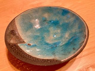 Ciotola ceramica Raku difettata