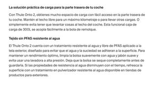 Baúl Thule Onto 2 para Bola de Remolque