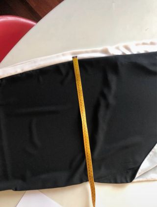Abito tubino nero e bianco