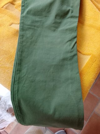 Pantaloni slim fit verdi taglia 54
