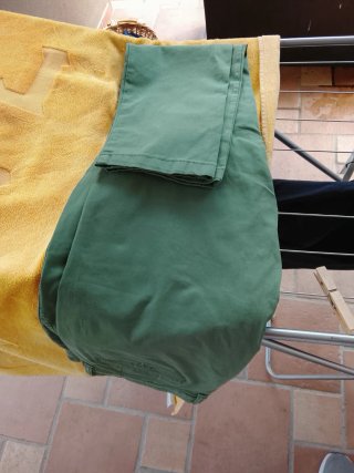 Pantaloni slim fit verdi taglia 54
