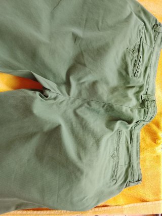 Pantaloni slim fit verdi taglia 54