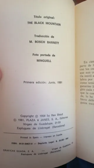 Rex Stout, La montaña negra